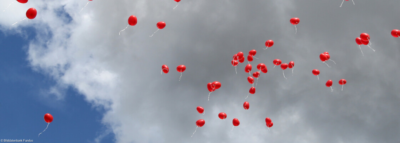 Luftballons Herzen