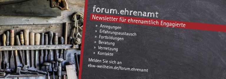 Titelbild forum.ehrenamt - Symbolbild: Werkzeuge