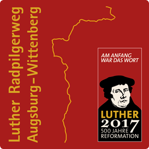 Logo - Luther Radpilgerweg Augsburg - Wittenberg