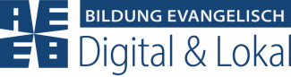 Logo - bildung evangelisch digital & lokal (Arbeitsgemeinschaft für Evangelische Erwachsenenbildung in Bayern - AEEB)